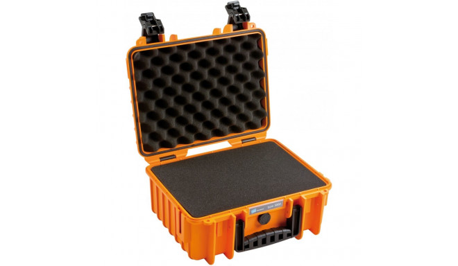 B&W Outdoor Case Type 3000 oranž vahuga sisuga