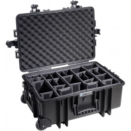B&W Outdoor Case 6700 Trolley koos eraldussüsteemiga must