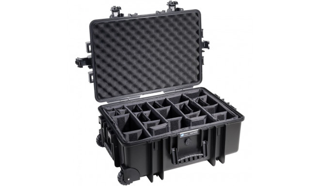 B&W Outdoor Case Type 6700 black incl. divider system