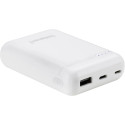 Intenso XS10000 akupank valge 10000 mAh koos USB-A ja Type-C kaabliga