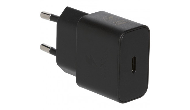 Samsung USB-C laadija 25W ilma andmekaablita must