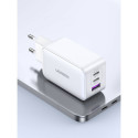 UGREEN Nexode USB-A+2*USB-C 65W GaN Tehnoloogia Kiirlaadija Valge