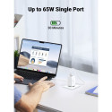UGREEN Nexode USB-A+2*USB-C 65W GaN Tehnoloogia Kiirlaadija Valge