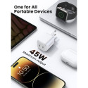UGREEN Nexode 45W Kahe USB-C PD Laadija (25W+20W) valge