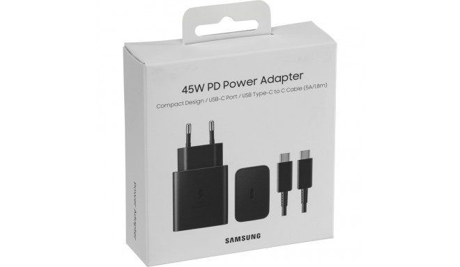 Samsung Kiirlaadija 45W Toiteadapter EP-T4510 Must