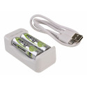 Ansmann Charger Basic II incl. 2 x AA 1300mAh Akku 1001-0119-01