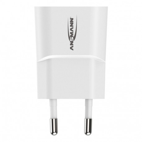 Ansmann Home Charger HC105w 1xUSB 1000mA valge laadija