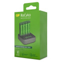 GP ReCyko B4D45 4-fold LCD 4Port Docking St. + 4x AA NiMh 2100mAh