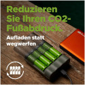 GP ReCyko M451/270 4-pordiline USB-laadija koos 4xAA NiMh 2600mAh akudega