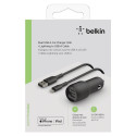 Belkin USB-A Autolaadija 24 W 1 m Lightning-kaabel CCD001bt1MBK