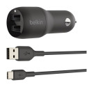 Belkin USB-A Autolaadija 24W 1m USB-C Kaabel, mudel CCE001bt1MBK
