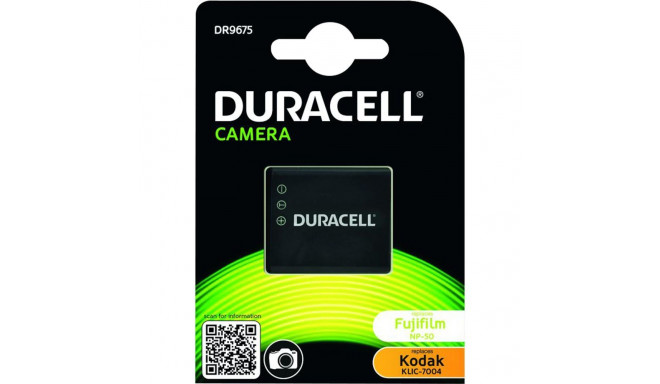 Duracell liitiumioonaku 770 mAh Fujifilm NP-50 Pentax D-LI68 jaoks