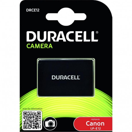 Duracell liitium-ioon aku 750 mAh Canon LP-E12 jaoks