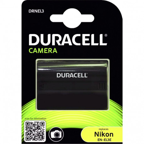 Duracell liitiumioon aku 1600 mAh Nikon EN-EL3 / EN-EL3a jaoks