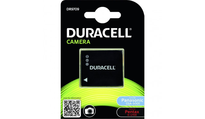 Duracell liitiumioonaku 1100mAh Panasonic CGA-S005 jaoks