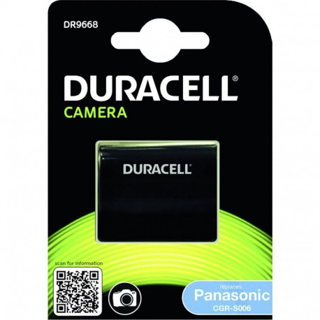 Duracell liitium-ioon aku 750 mAh Panasonic CGA-S006 jaoks