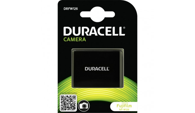 Duracell liitiumioonaku 1140mAh Fujifilm NP-W126 jaoks