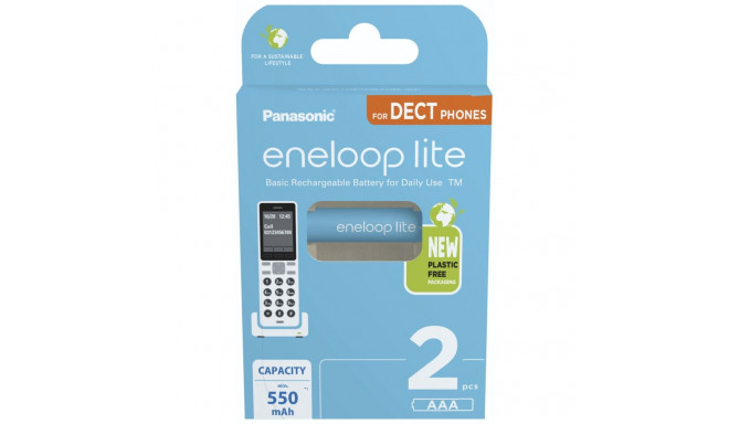 Panasonic Eneloop lite Micro 550mAh AAA DECT BK-4LCCE/2DE 1x2