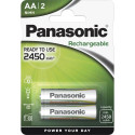 1x2 Panasonic Aku NiMH Mignon AA 2450 mAh Laetav Evolta