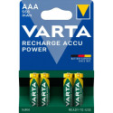 1x4 Varta Laetavad Akud ACCU Power 550 mAh AAA Micro NiMH