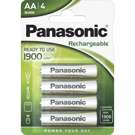 1x4 Panasonic NiMH Mignon AA 1900 mAh kasutusvalmis akud