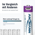 1x4 Ansmann liitiumaku Mignon AA 1800mAh + kaabel 1312-0036