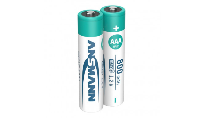 1x2 Ansmann maxE NiMH laetav aku Micro AAA 800 mAh DECT telefon