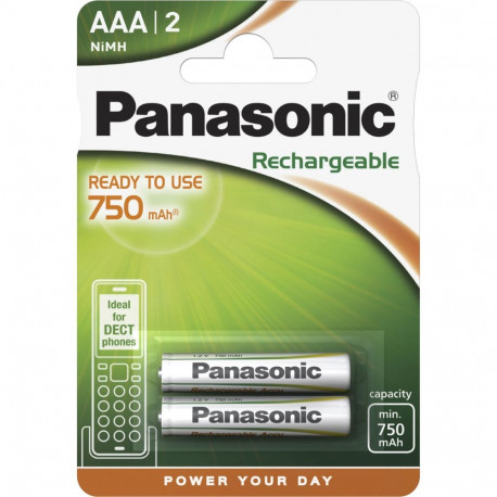 Panasonic NiMH Micro AAA 750 mAh kasutusvalmis DECT aku