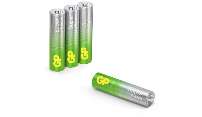 1x4 GP Super Alkaline 1,5V AAA Micro LR03 Rel. 03024AETA-B4