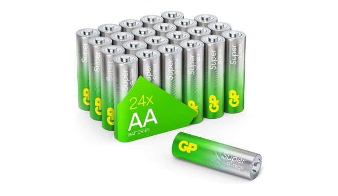 1x24 GP Super Alkaline AA 1,5V Patarei Pakid 03015AETA-B24