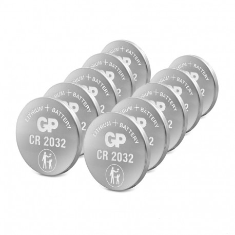 1x10 GP CR 2032 Lithium 3V 0602032C10