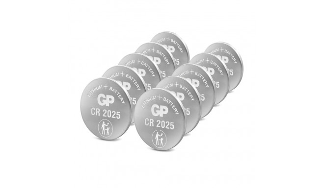 1x10 GP CR 2025 liitium 3V 10 tk 0602025C10