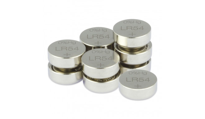 1x10 GP LR54/V10GA Leelispatarei 1,5V 10 tk