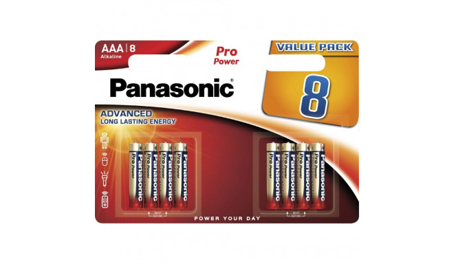 1x8 Panasonic Pro Power LR 03 Micro AAA