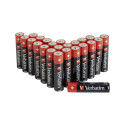 1x24 Verbatim Alkaline battery Micro AAA LR 03 PVC Box    49504