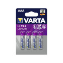1x4 Varta Ultra Lithium Micro AAA LR03