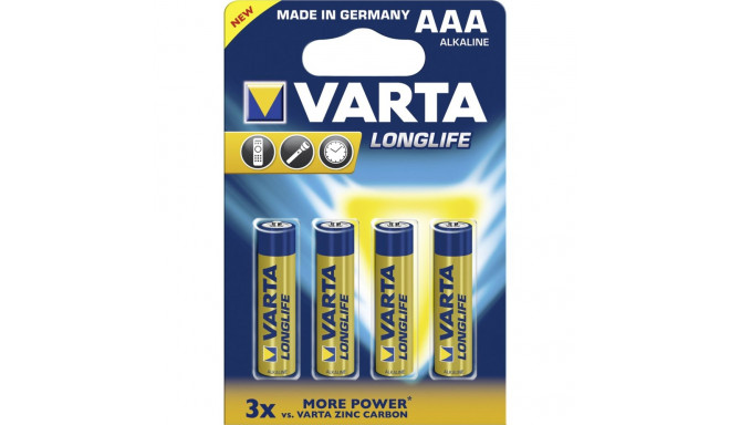 10x4 Varta Longlife Extra Micro AAA LR 03 sisekarp