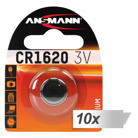 10x1 Ansmann CR 1620 patarei
