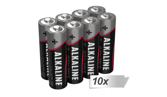 10x8 Ansmann alkaline mignon AA LR 6-punane-joon