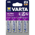 10x4 Varta Ultra Lithium Mignon AA LR 6