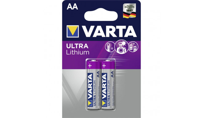 10x2 Varta Ultra Lithium Mignon AA LR 6 patareid