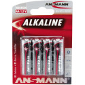 1x4 Ansmann alkaline mignon AA LR 6 red-line