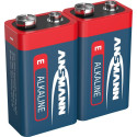 1x2 Ansmann Alkaline 9V-Block red-line