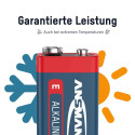 1x2 Ansmann Alkaline 9V-plokk punane seeria