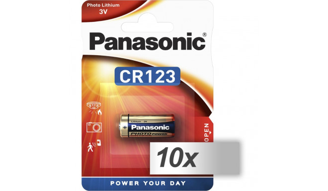 1x10 Panasonic Photo CR-123 A liitium VPE sisekarp