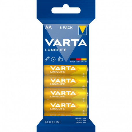 1x8 Varta Longlife AA LR 6 hulgipakk
