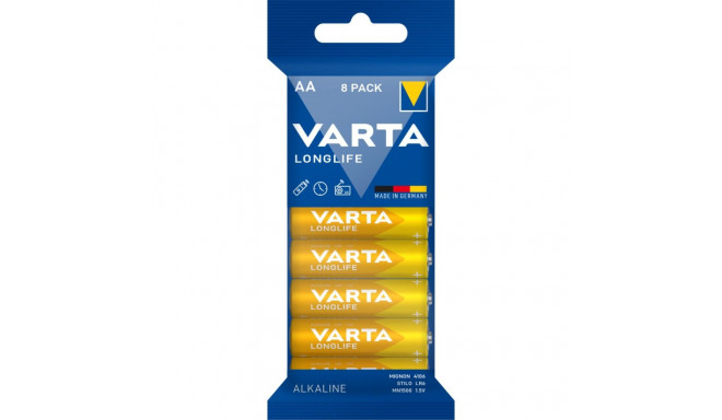 1x8 Varta Longlife AA LR 6 Bulk Pack
