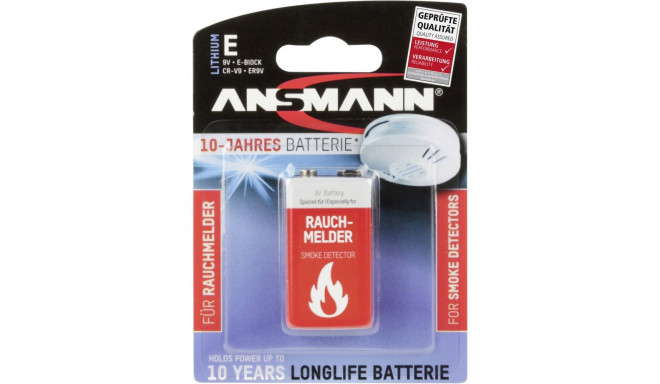 Ansmann liitium 9V-plokk suitsuandurile
