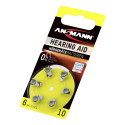 1x6 Ansmann Zinc-Air 10 (PR70) Kuulmisaparaadi Patareid