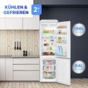 Bomann KGR 7328.1 valge retro külmik-sügavkülmik 188 cm